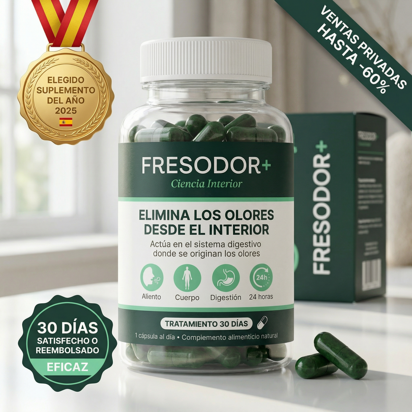 FRESODOR+ | Elimina el mal olor y la vergüenza social desde dentro en menos de 7 días